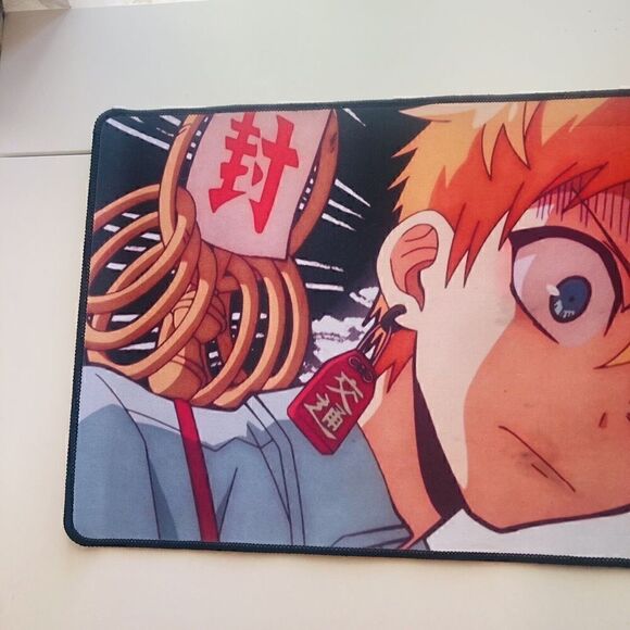 Anime One Piece Velboa Office Bedroom Parlor Non-slip Desk Mat 12” x 31” - Picture 3 of 9